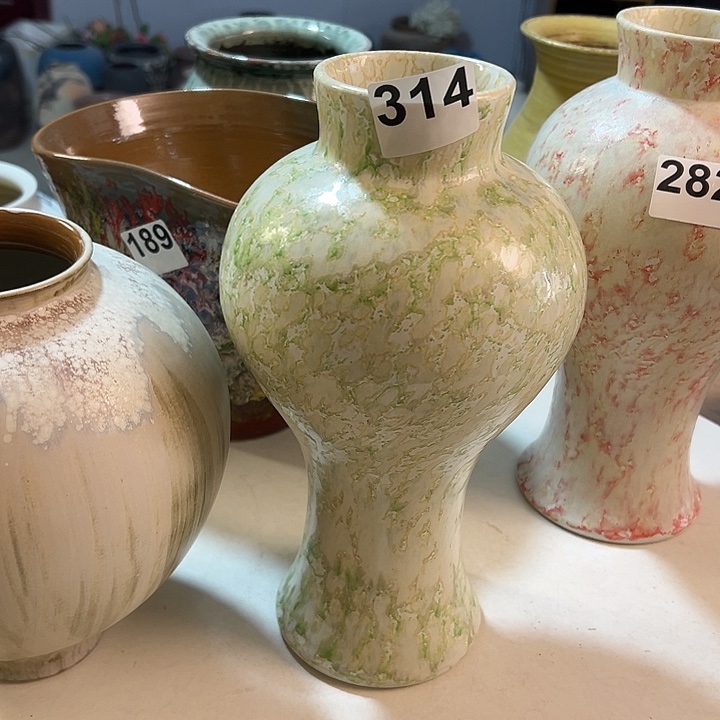 花瓶白泥口7，高29，摆件314