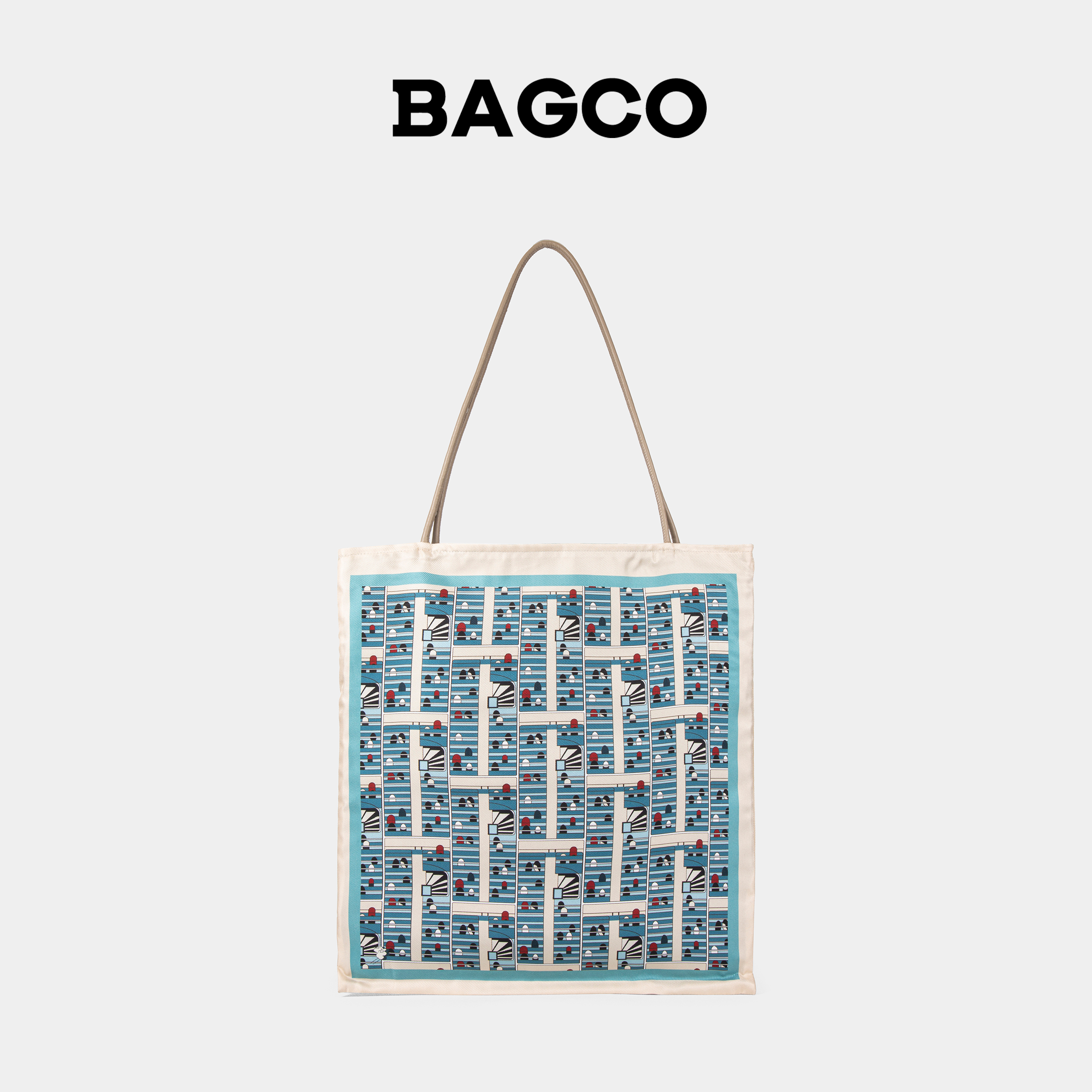 BAGCO真丝手提托特包单肩包