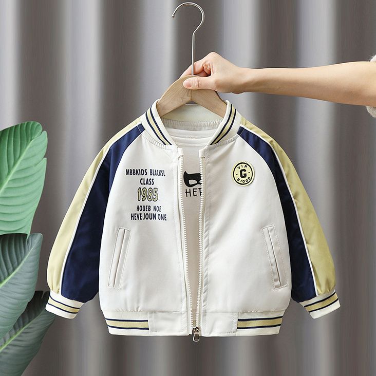 儿童棒球服2025春秋新款男女童拼色炸街夹克宝宝春季时尚百搭外套