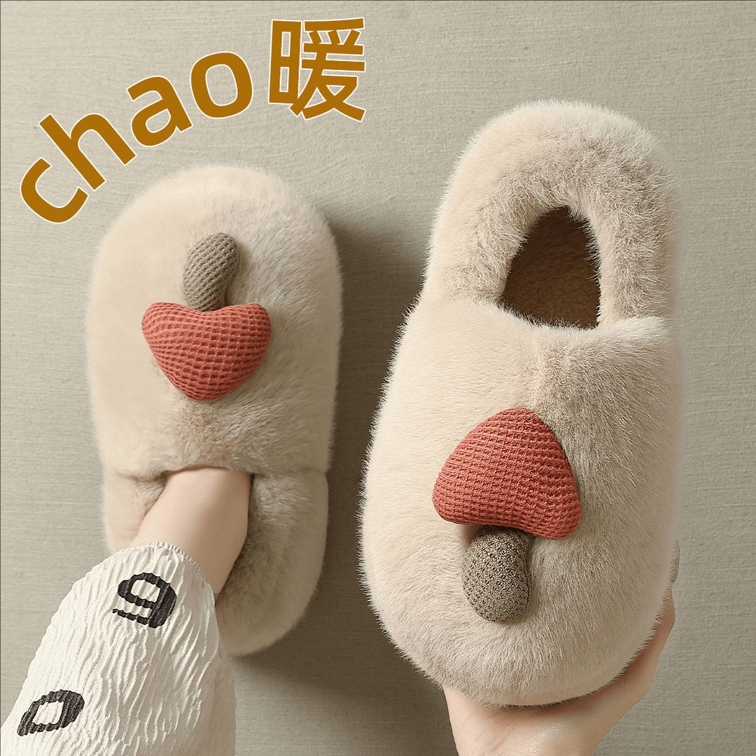 棉拖鞋女士冬季外穿2025新款室内可爱厚底保暖毛毛绒月子鞋棉鞋女