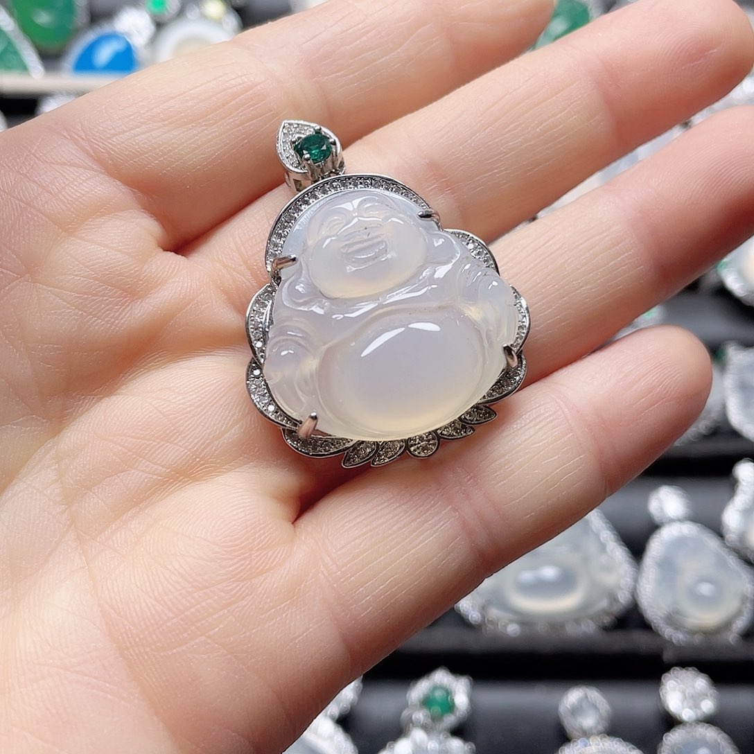 玛瑙/玉髓挂件合金