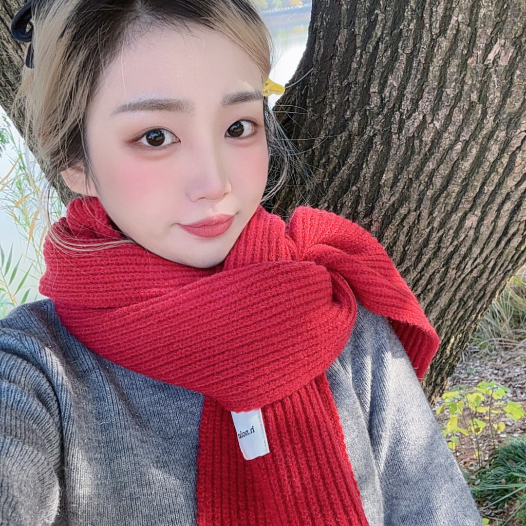 2025新款绝绝子围巾针织围巾