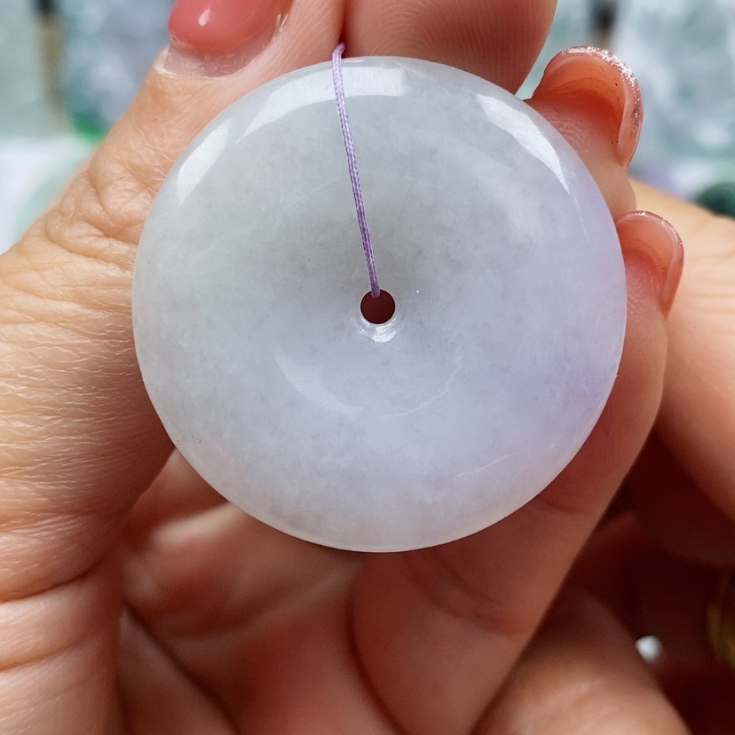 【闪购商品】翡翠颈饰未镶嵌天然翡翠A货平安扣