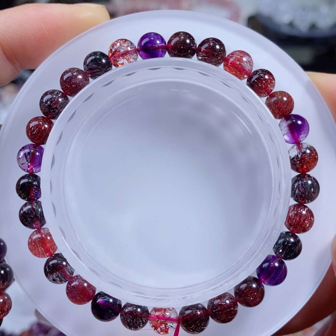 水晶手链未镶嵌黑加仑