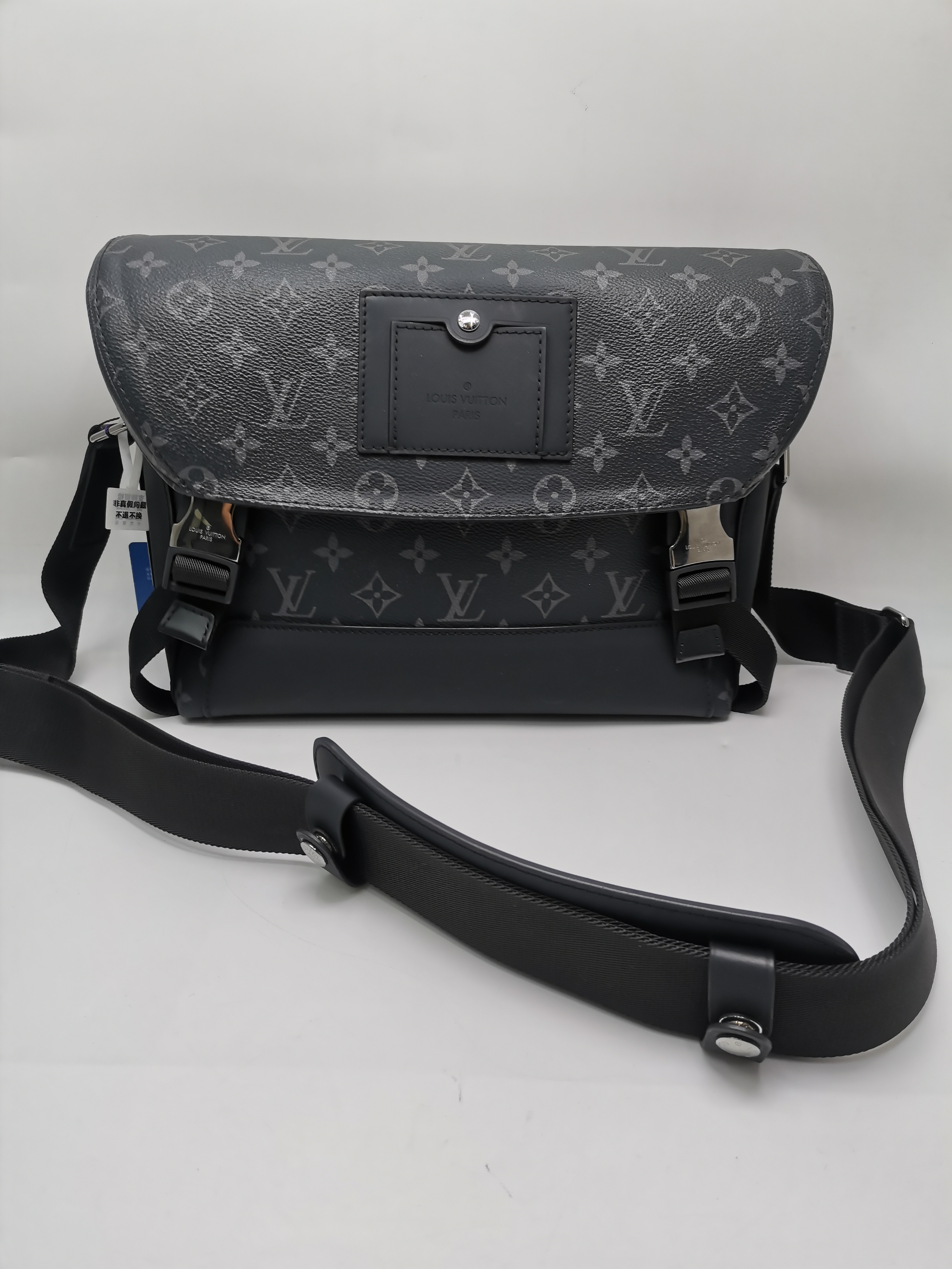 99新 LouisVuitton/路易威登 17983 Voyager黑老花双扣邮差包