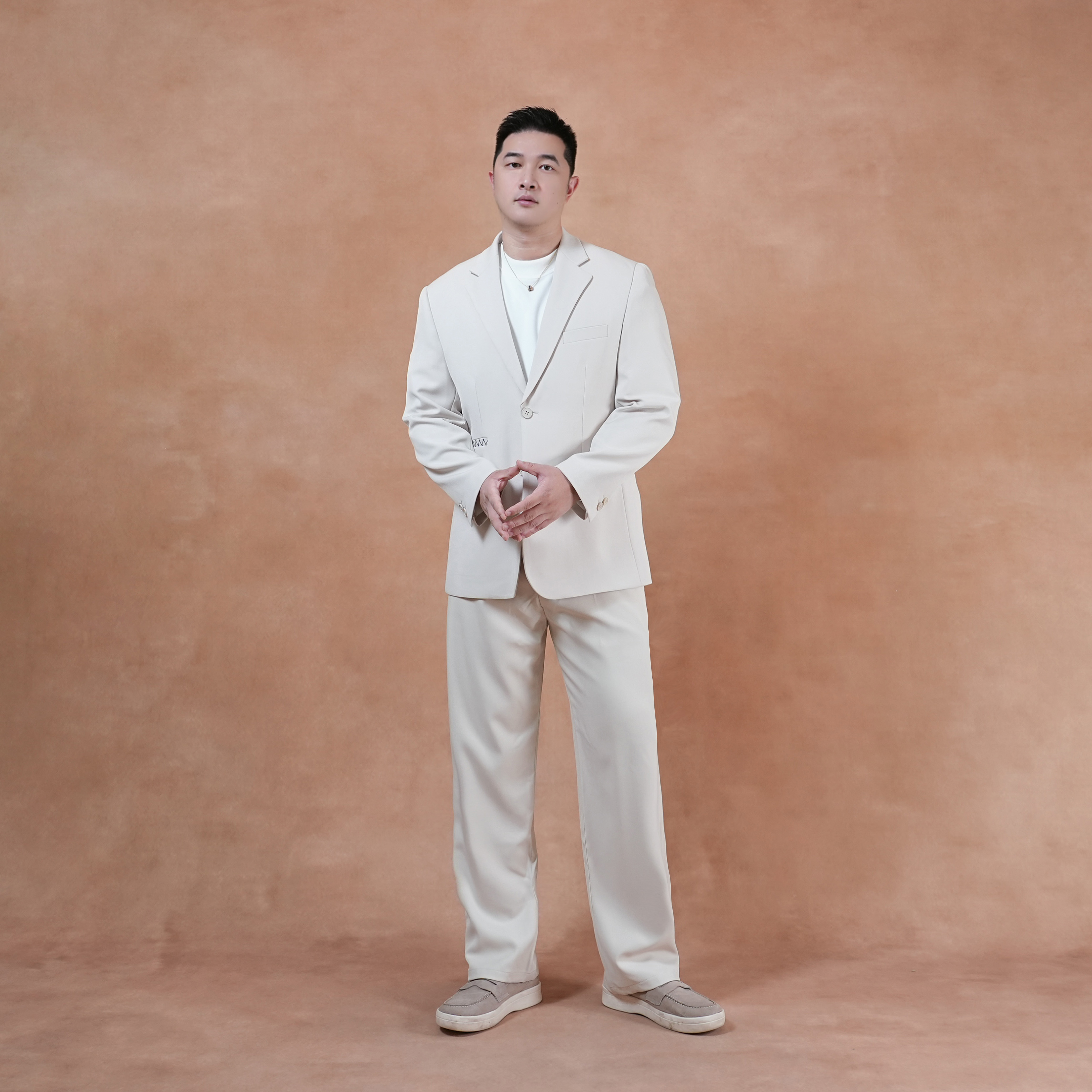 马丁叔叔 初秋新款轻奢高定休闲西服外套 高级感西装裤子