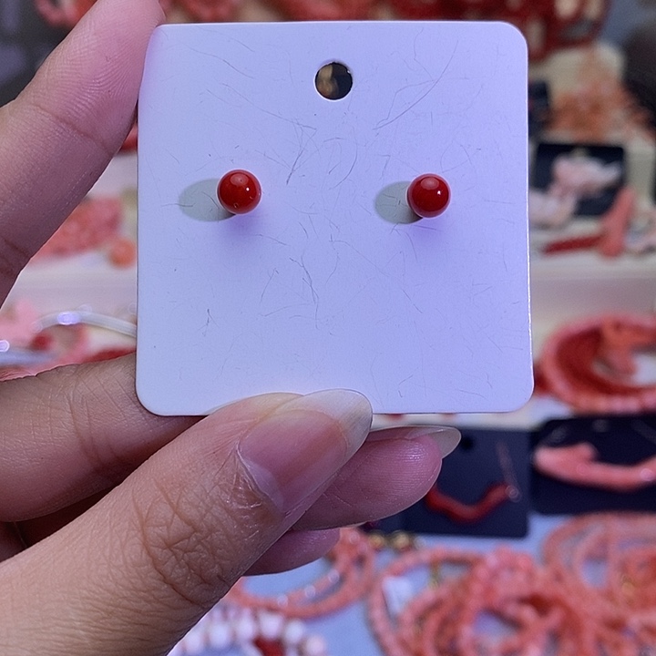 锆石非金属合金耳钉