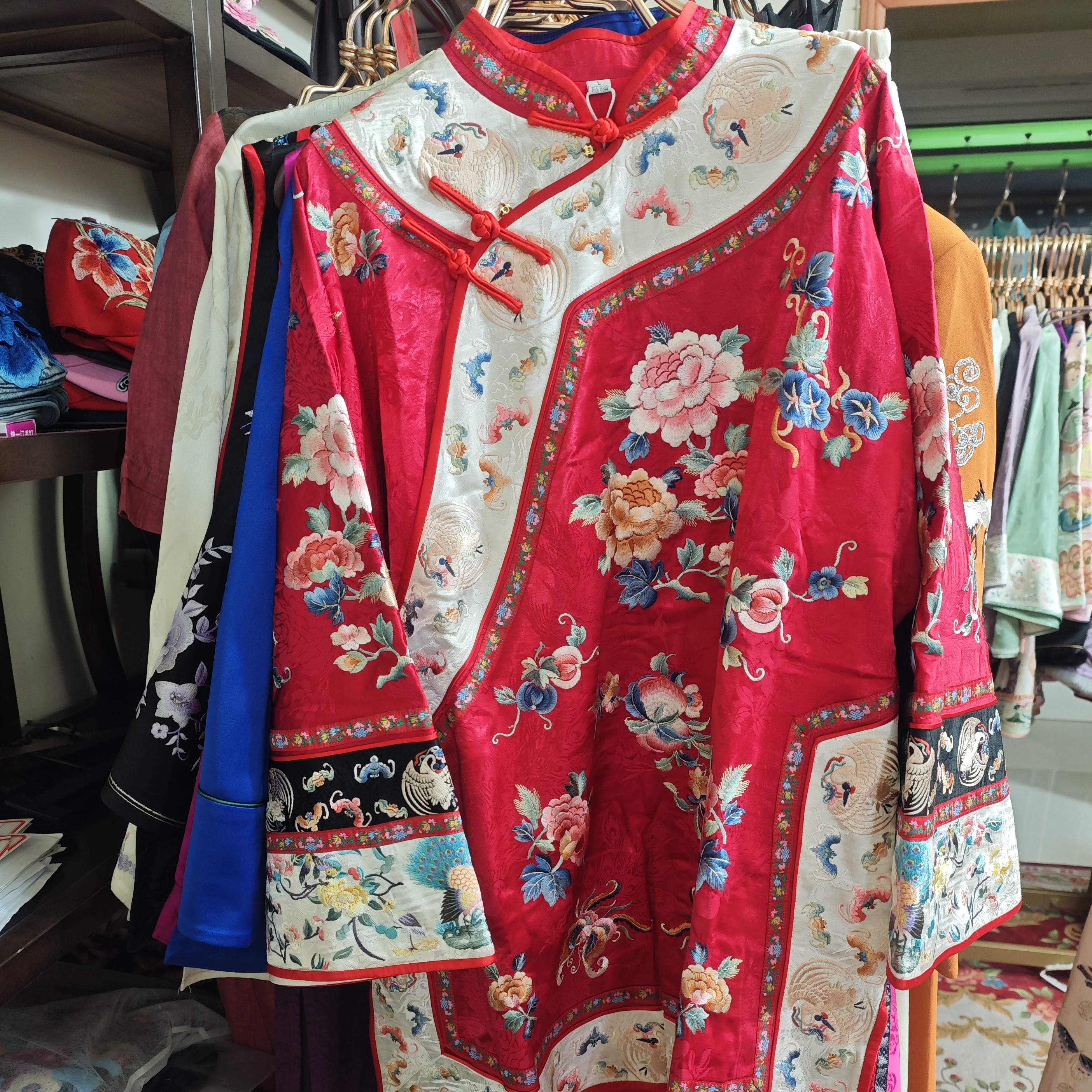印花常规款太太服女士复古中式斜襟民族风