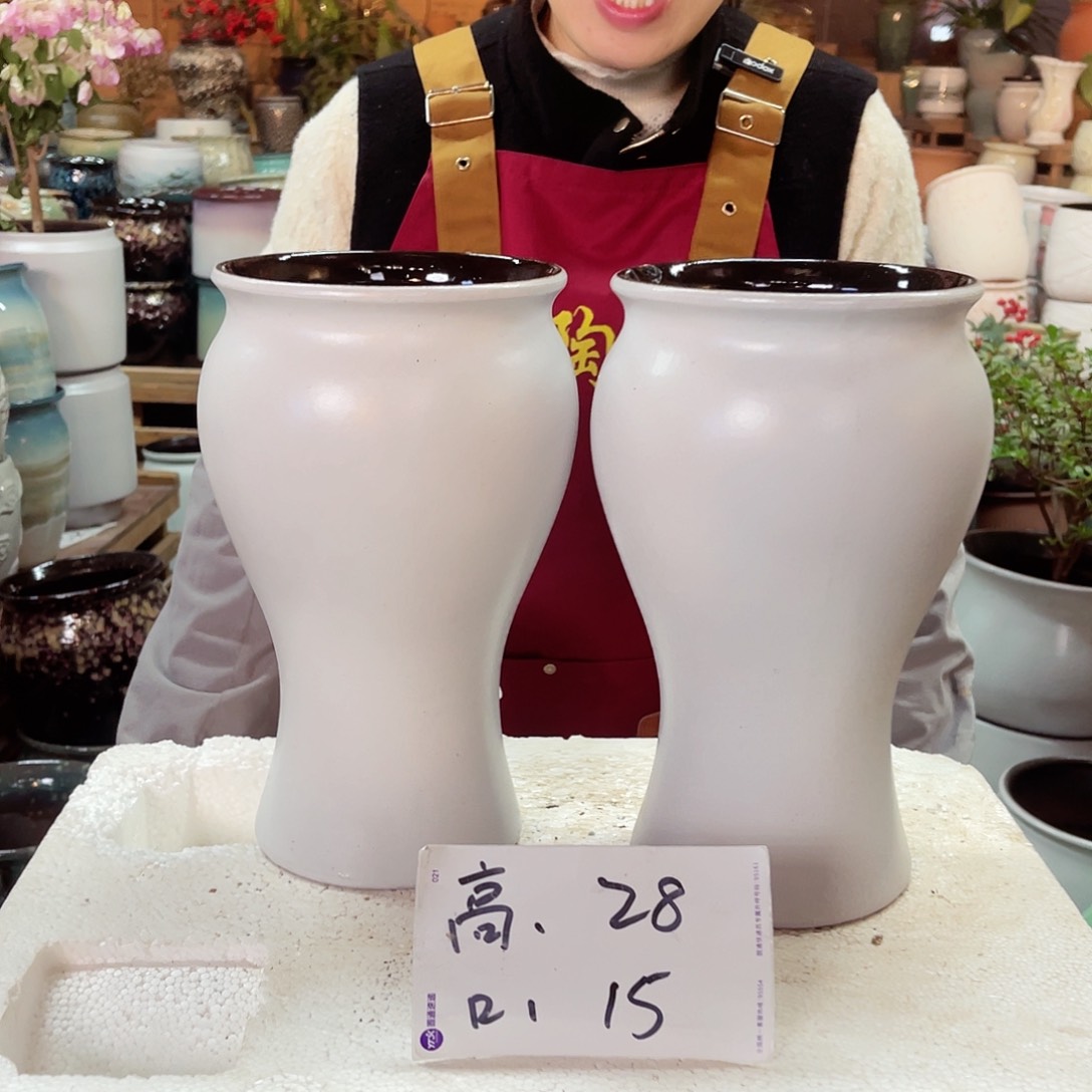 紫砂花盆高度28口径15