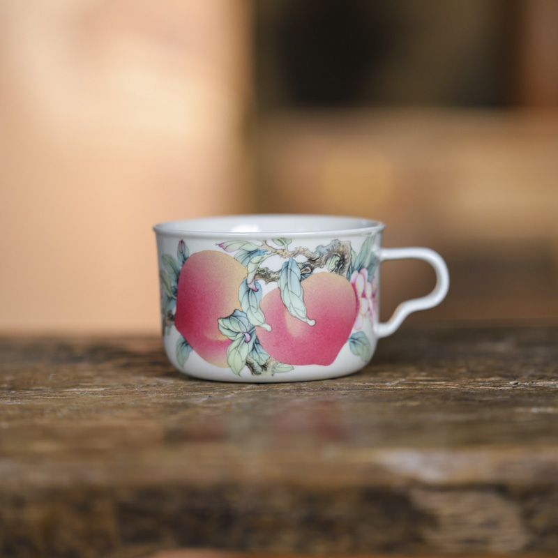 【好物】雅圣-桃子咖啡杯茶杯（YS00204）