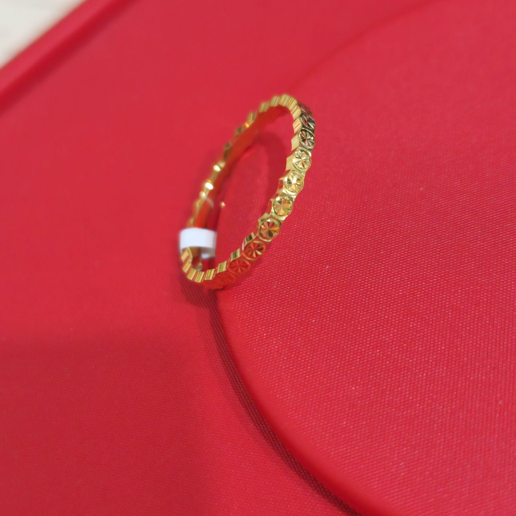 【夏夏专享】足金999饰品 米字戒指 15# GP 1.82