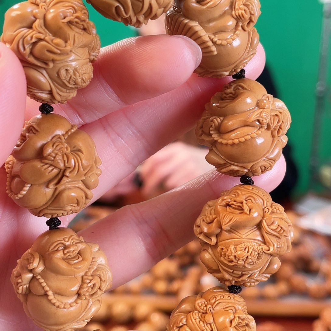 橄榄核手串2.3财迷手串