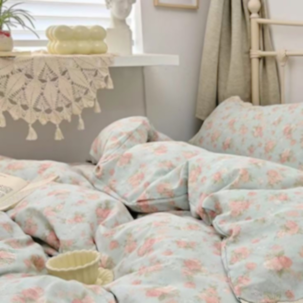 【蔚蓝夏凉被四件套】200*230四季柔软透气夏凉四件套