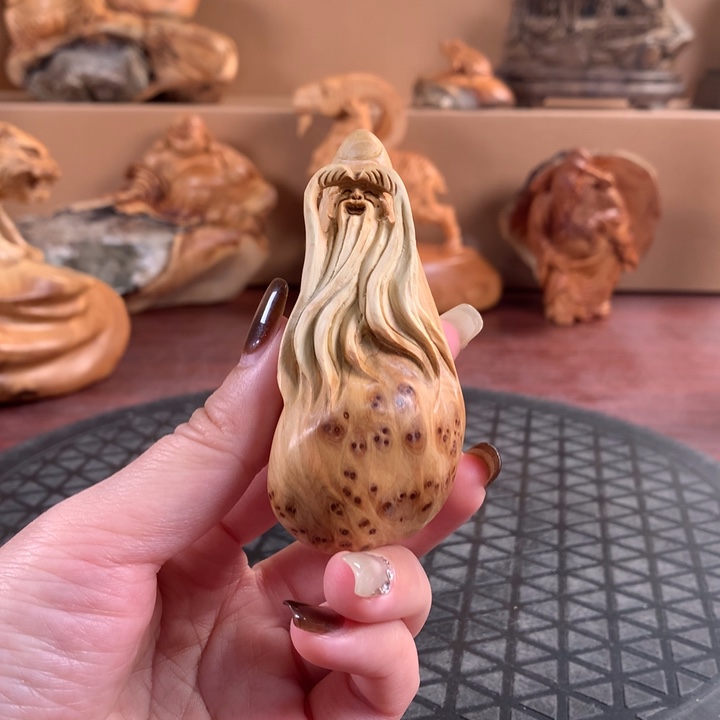 柏木（崖柏）根雕手把件