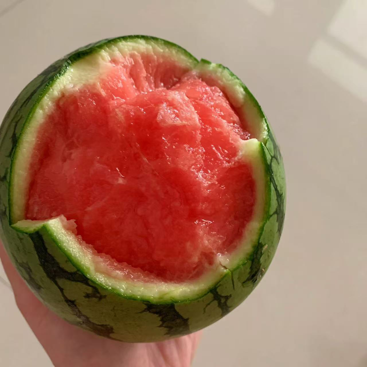 【小时达】1个精品小糖丸西瓜（包熟包甜1.5斤左右）