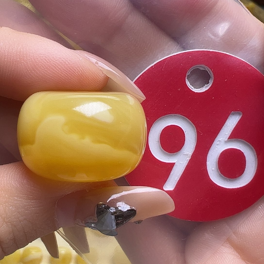 蜜蜡未镶嵌珠宝奇石大***氣22mm墩子