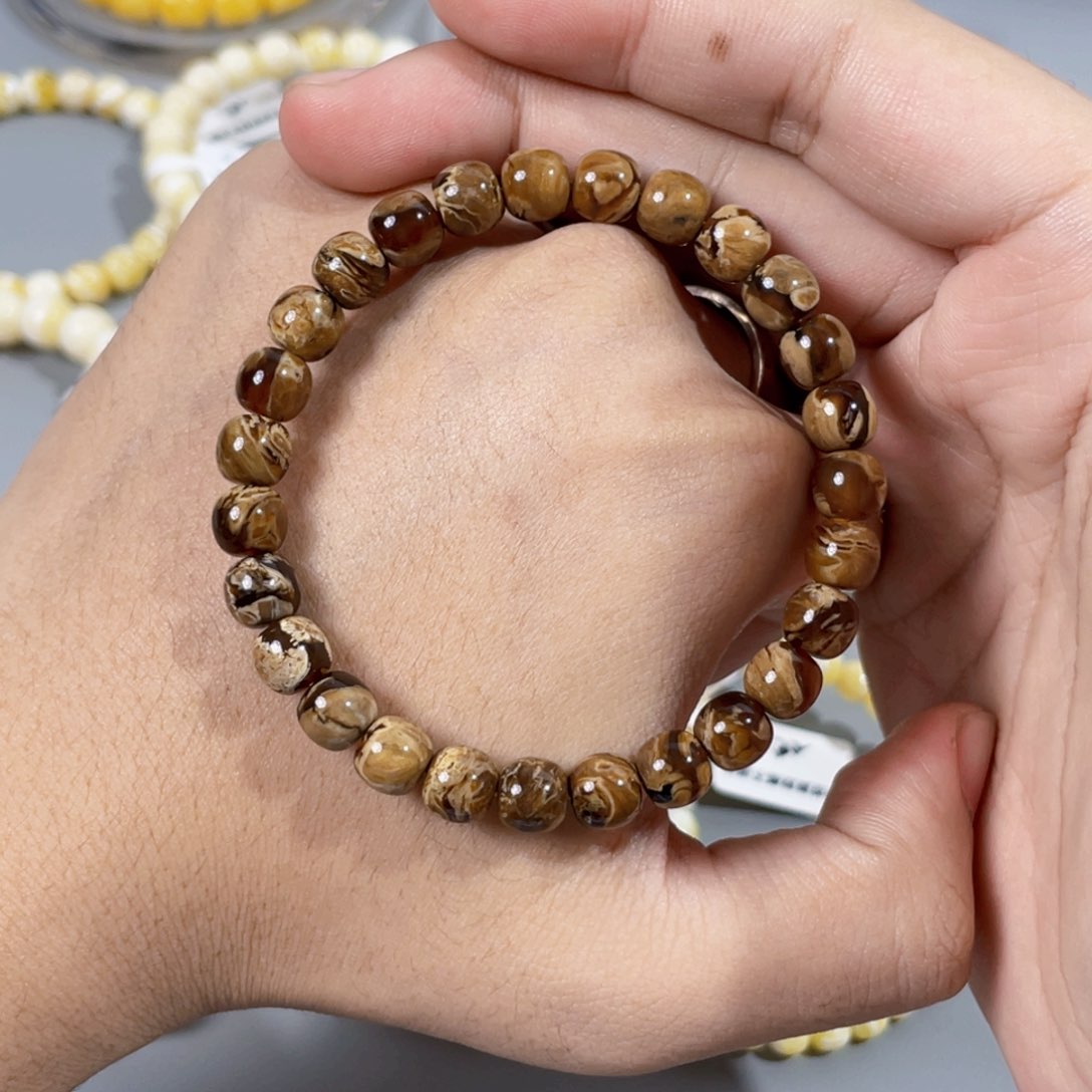 手串琥珀未镶嵌7.5mm……