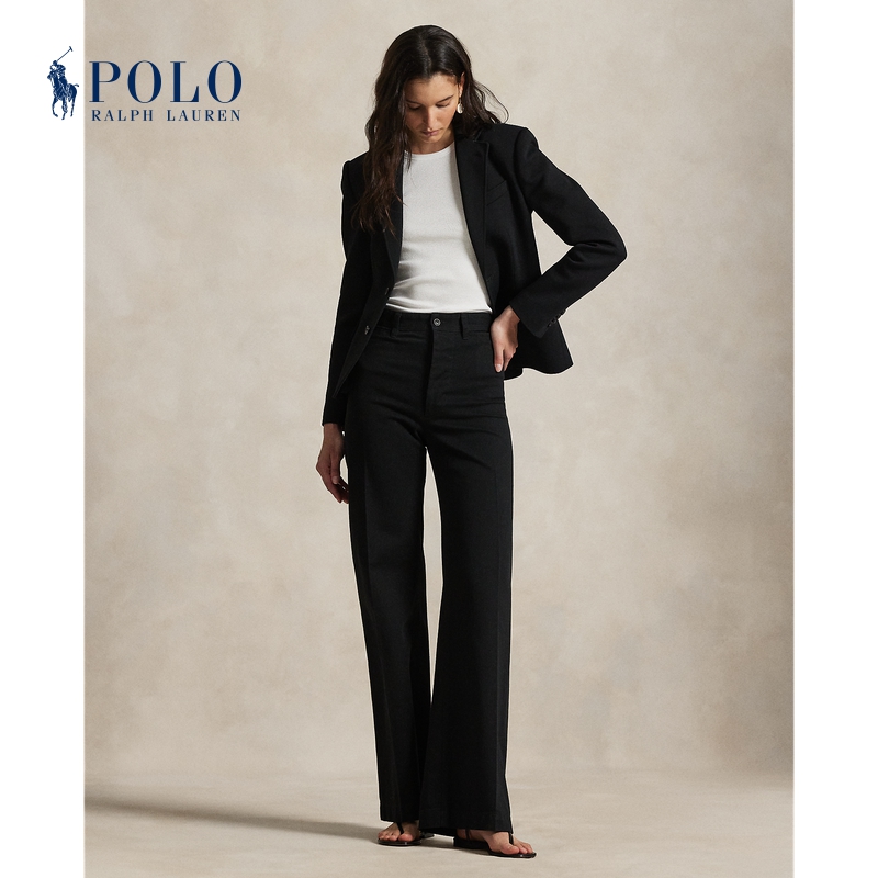 Ralph Lauren/拉夫劳伦女装 25秋卡其布水手风格长裤