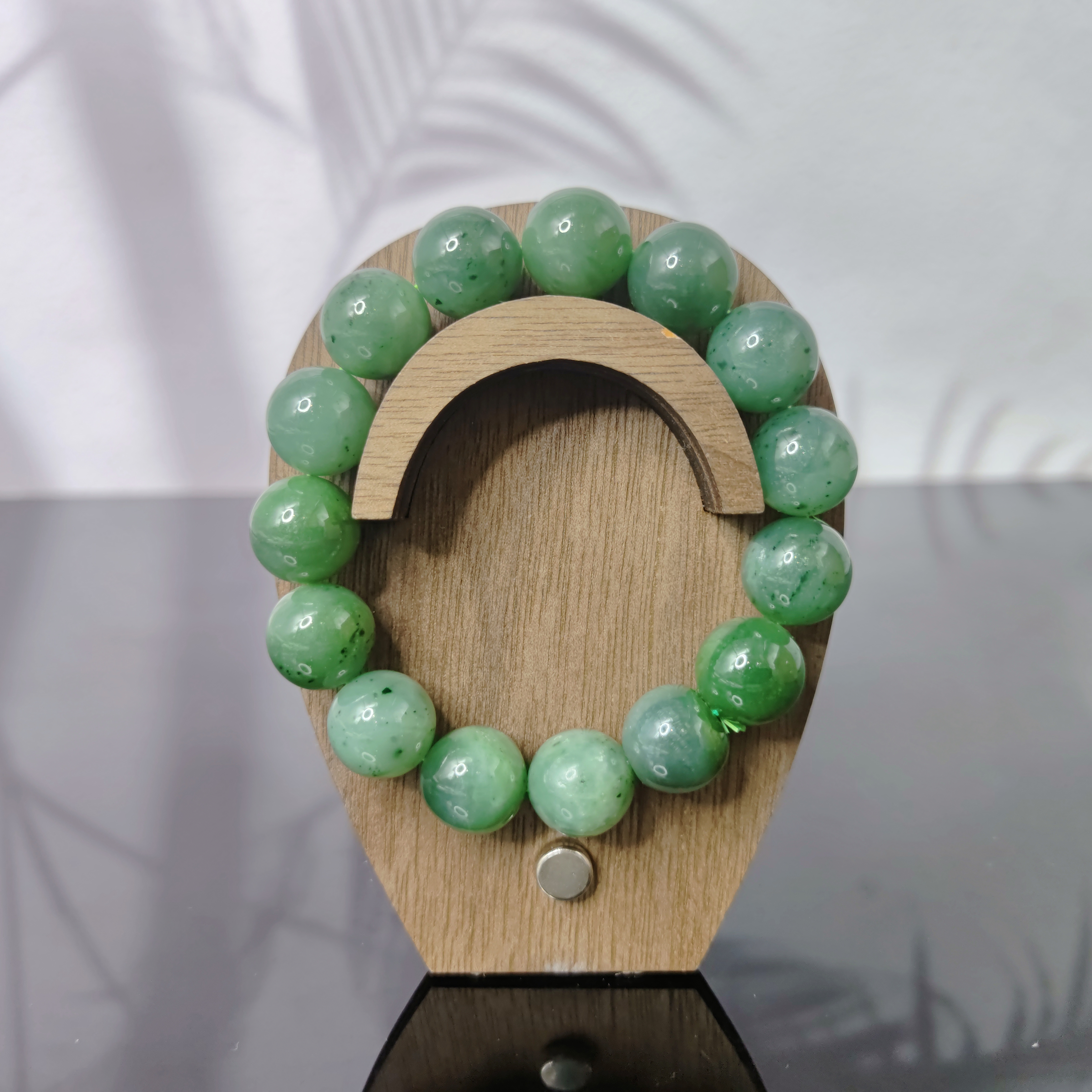 和田玉碧玉圆珠手串00000