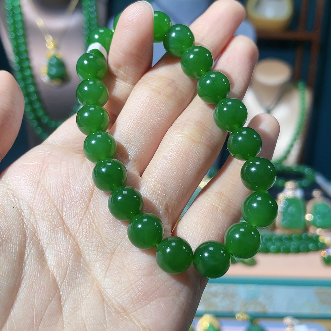 和田玉（碧玉）手串未镶嵌