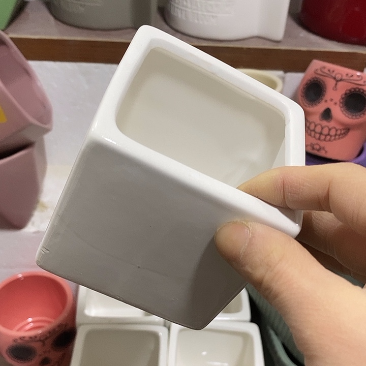 陶盆有孔 瑕疵针孔漏釉介意勿拍外口 8外高8