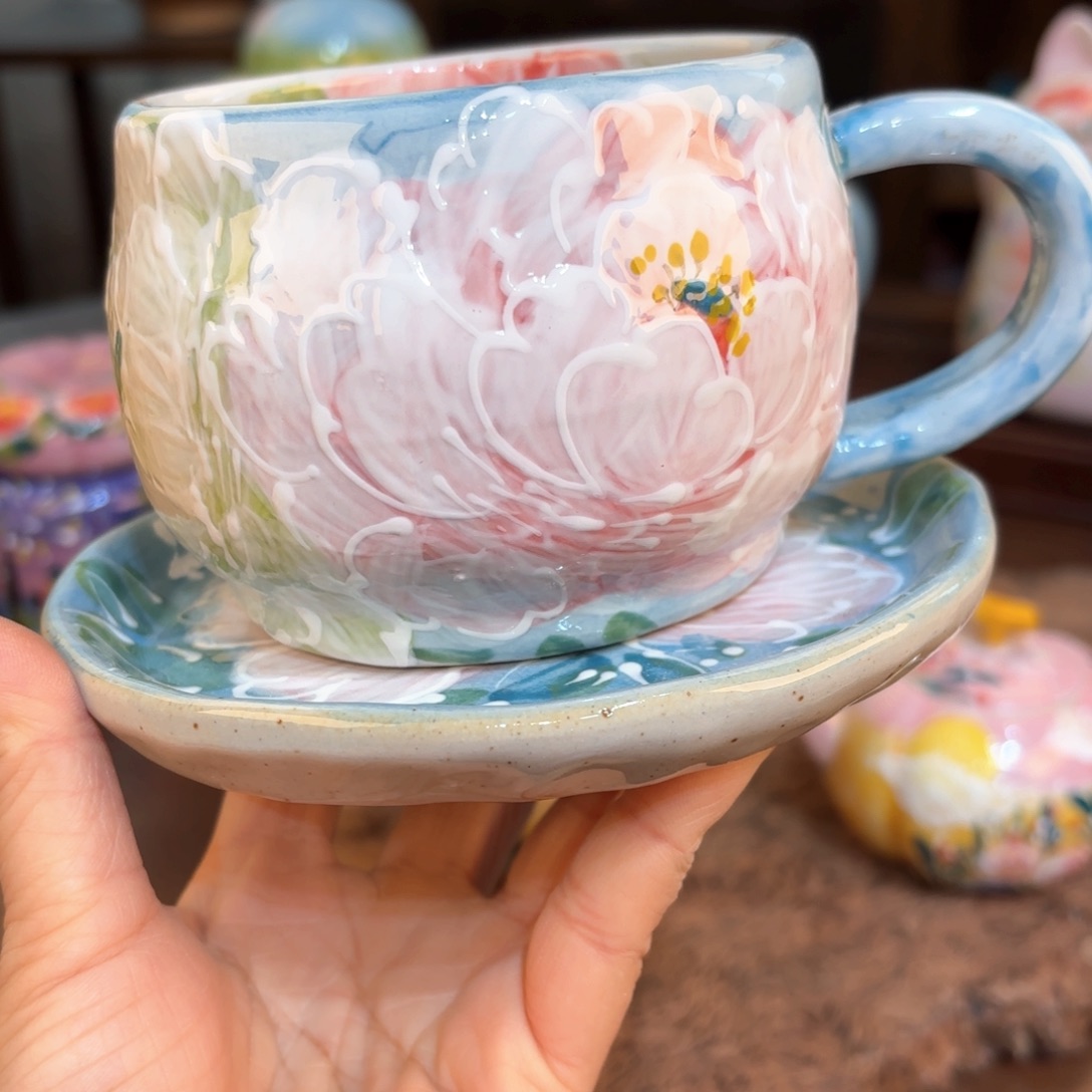 ❀****景德镇手绘高温釉下彩陶瓷茶具