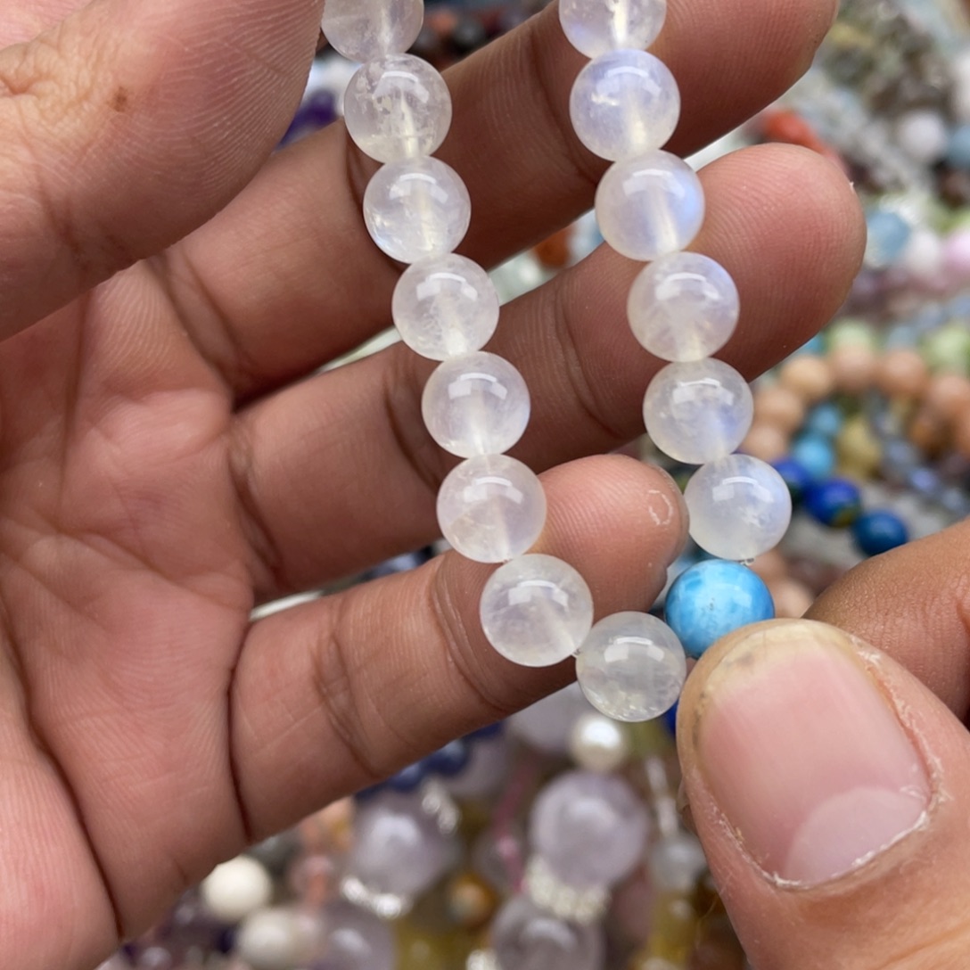 银S925镶嵌手链烟晶