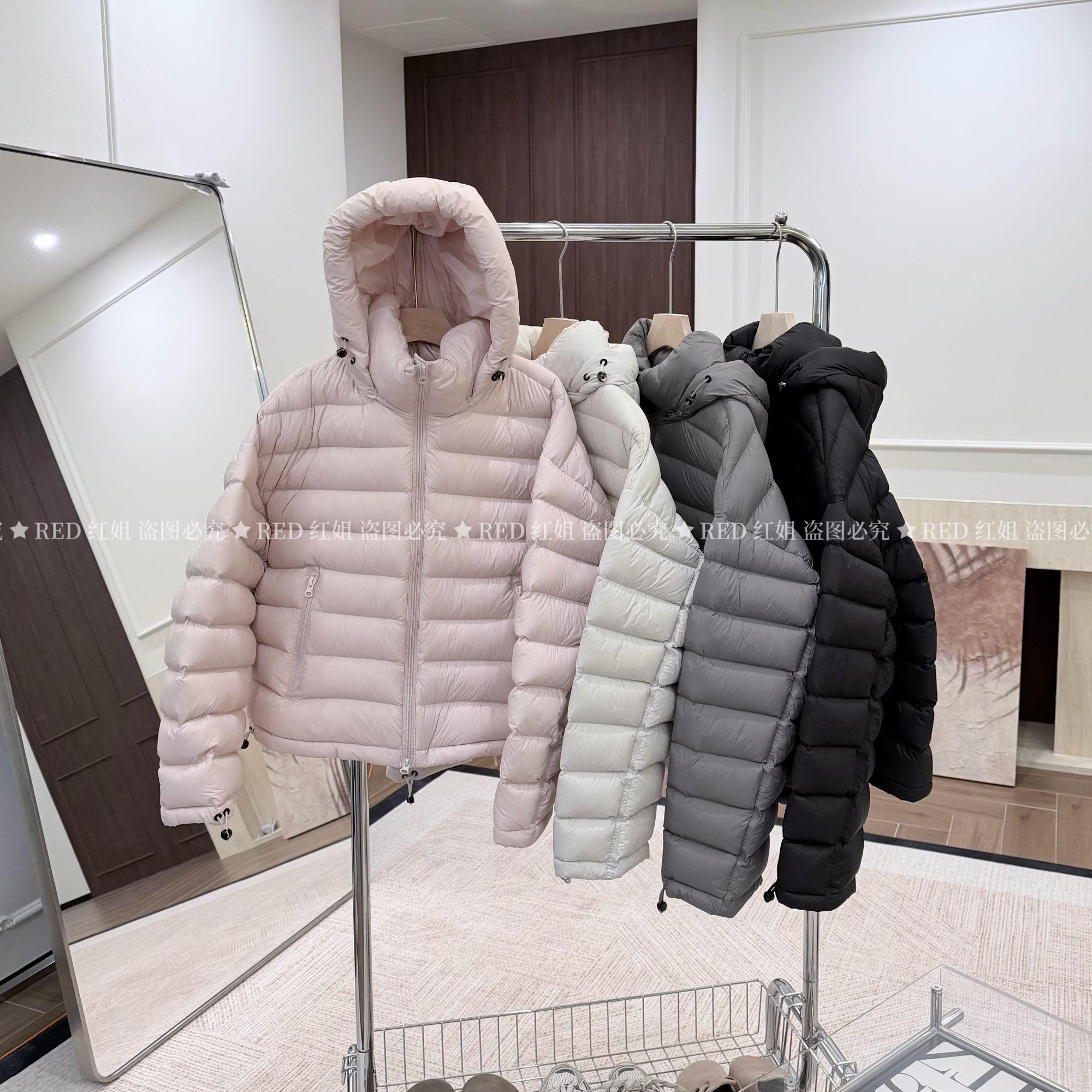 新款排骨~90白鸭绒连帽可拆卸韩版显瘦女士保暖羽绒服