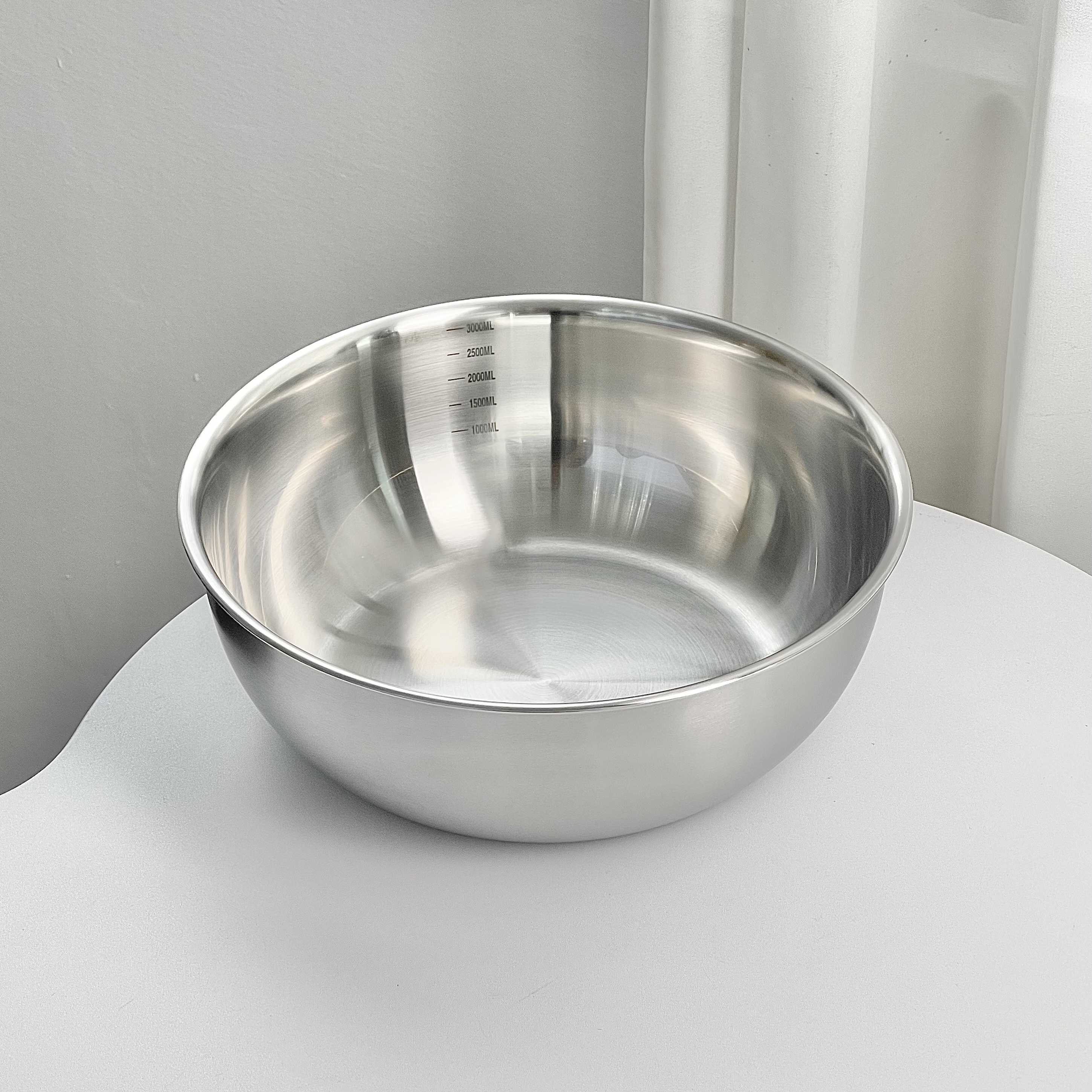 【亮面】ANBOX 18-10三层不锈钢24cm料理盆