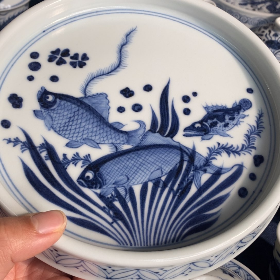 景德镇手工手绘盖碗