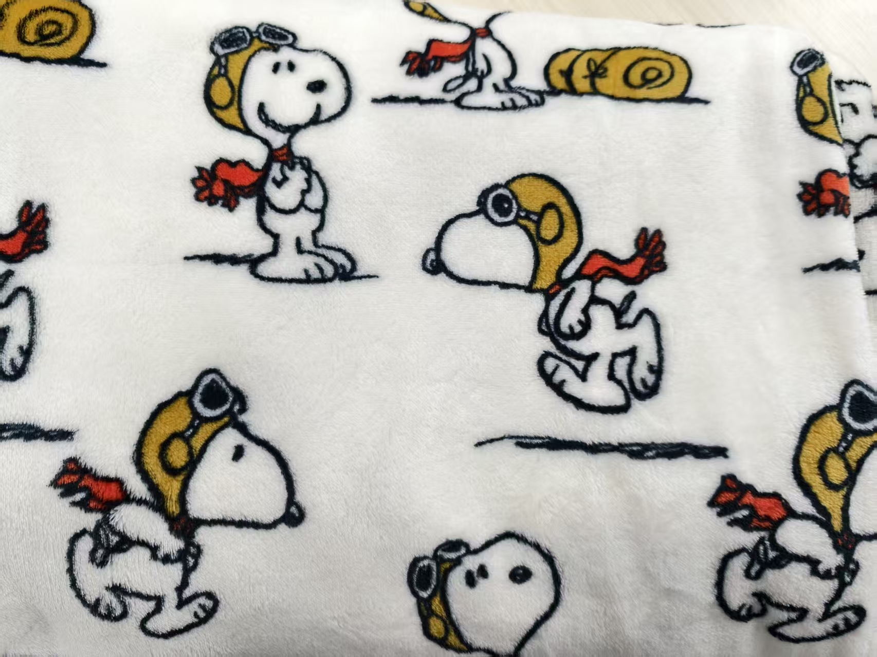 宠粉福利超柔亲肤印花牛奶绒毛毯200*230 (米黄色)-XJ