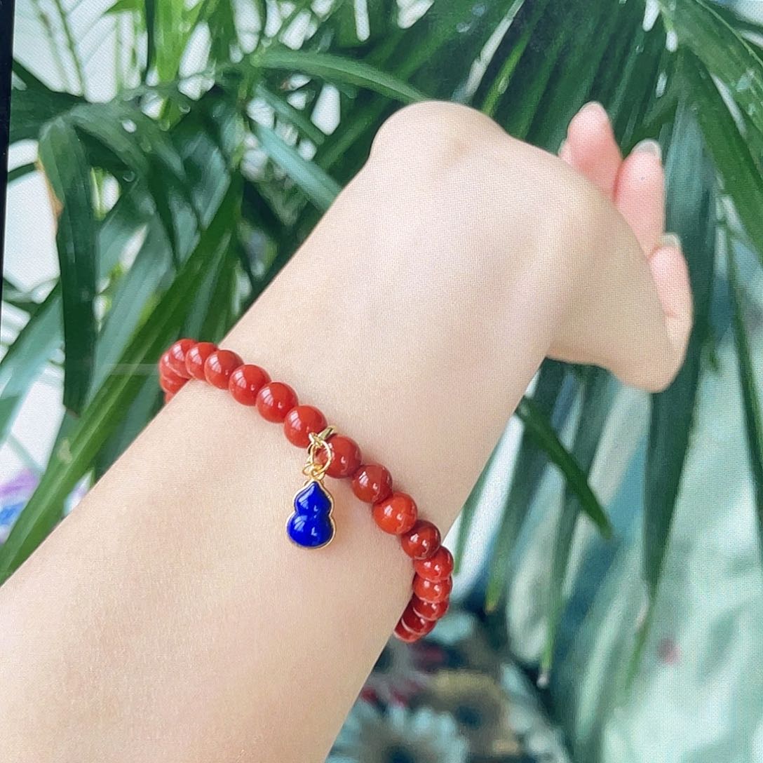 青金石单独葫芦滴流出证书银S925镀金镶嵌