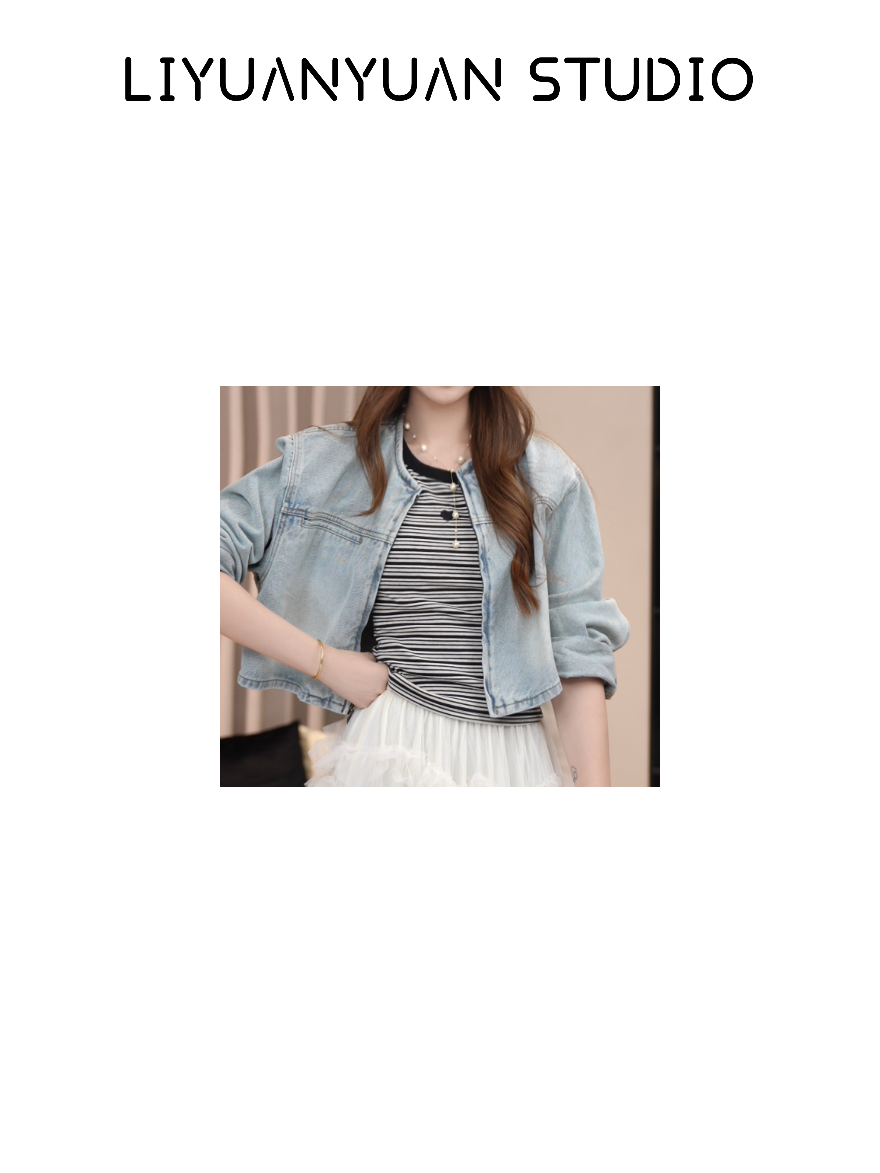 【元元】无尽夏 2025春夏时尚新款 条纹 吊带背心 1308