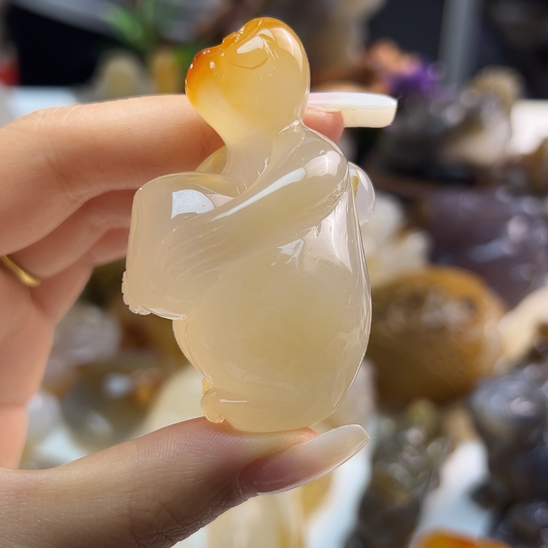 玛瑙/玉髓未镶嵌吊坠(不含链)