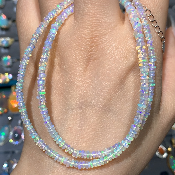 欧泊银S925镶嵌项链h福利