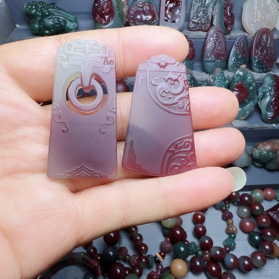 碧***帆铁合金秦紫玉挂件