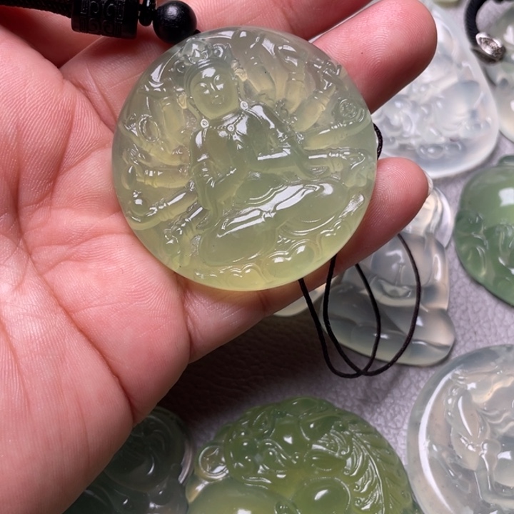 F***H岫玉未镶嵌吊坠(赠链)