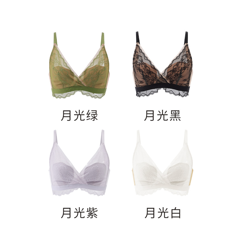 性感透气蕾丝聚拢文胸W0691