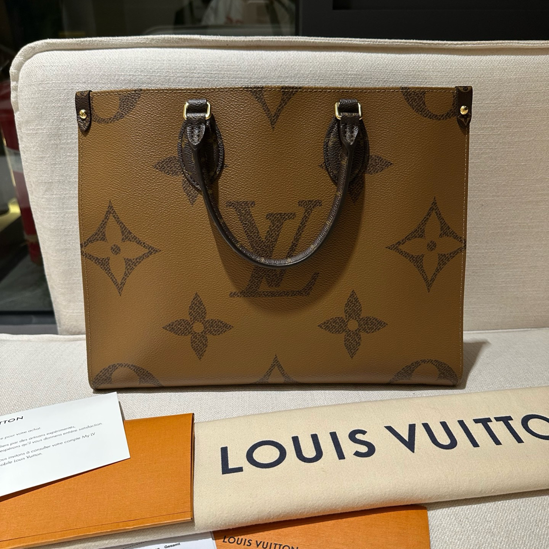 99新 LouisVuitton/路易威登 99新-on the go中号手提单肩包
