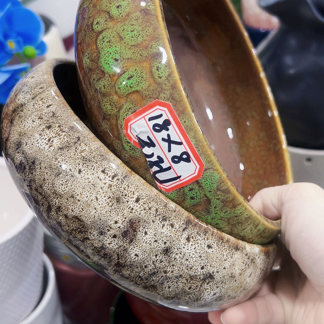 外贸尾单陶瓷花盆凑单10米包邮