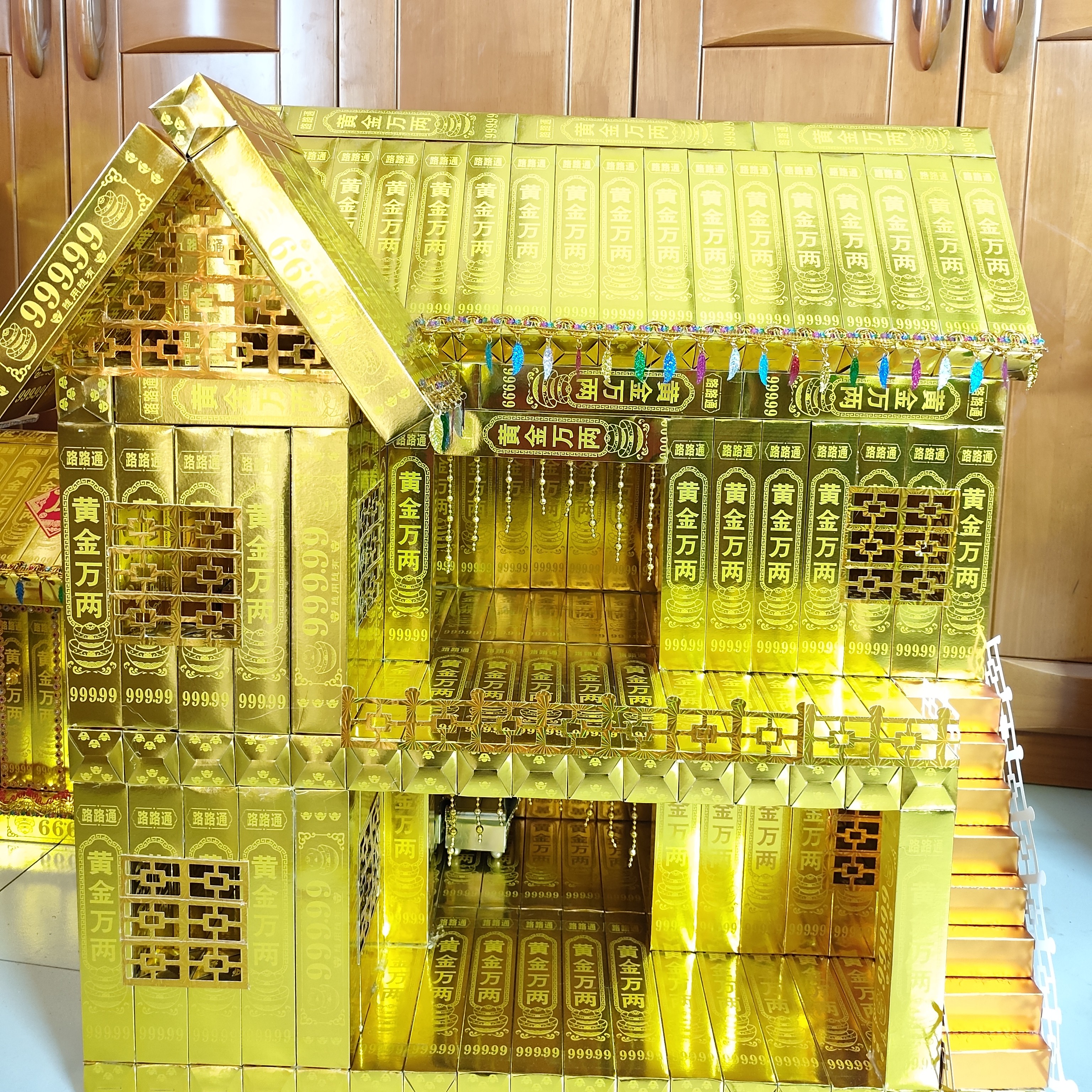 二层别墅材料包半成品有视频教程纸制品