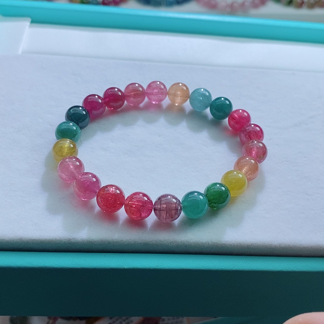 碧玺手链未镶嵌8.8mm左右