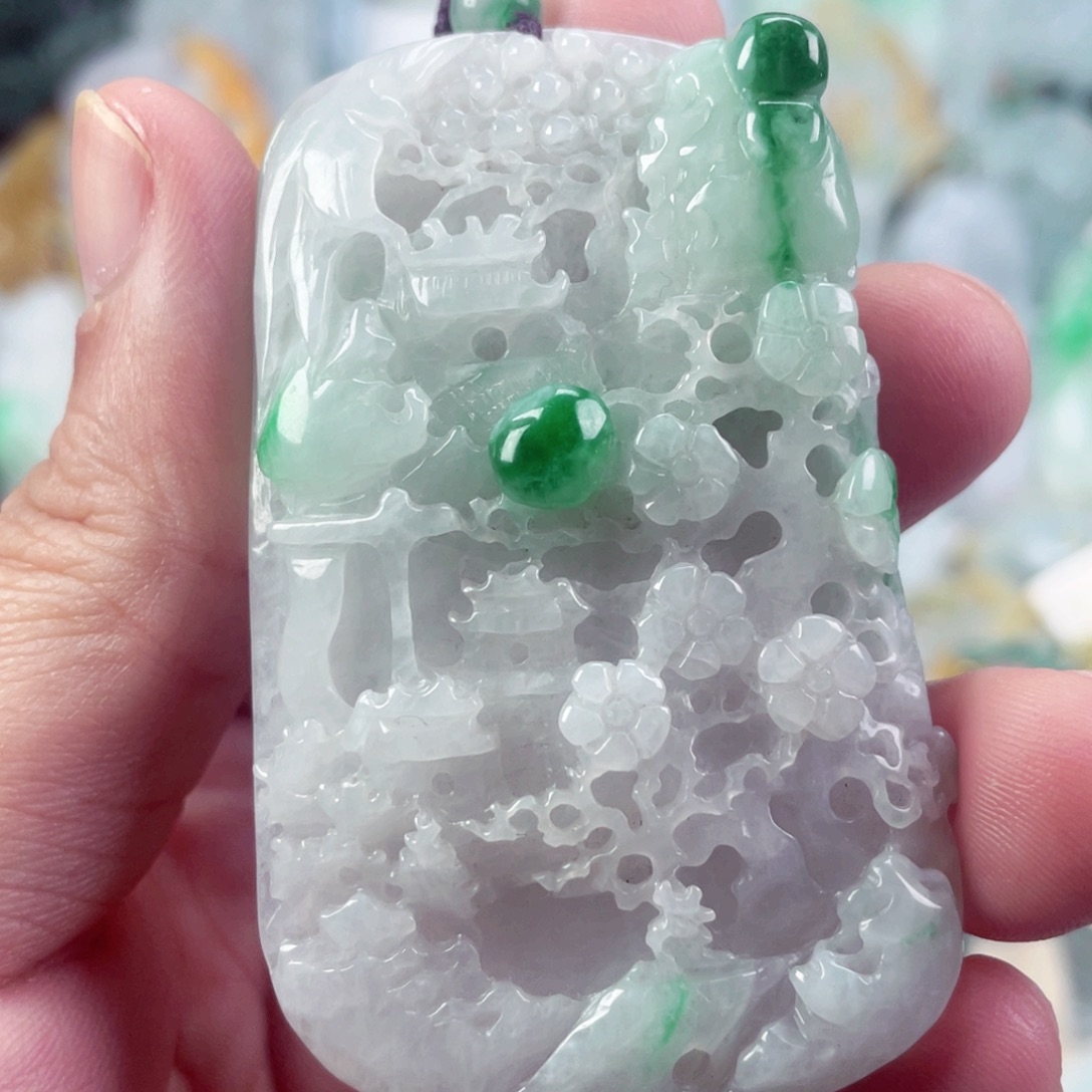 翡翠未镶嵌吊坠(不含链)