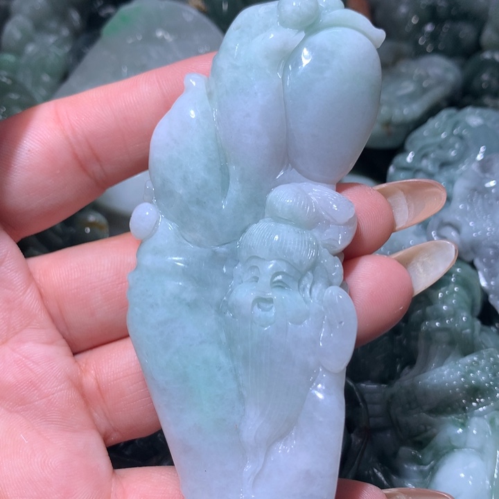 翡翠未镶嵌颈饰保真天然A货翡翠