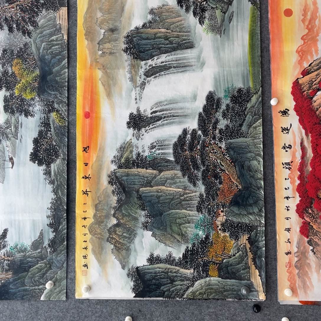 *****国画明月的直播间 卷轴 不退换