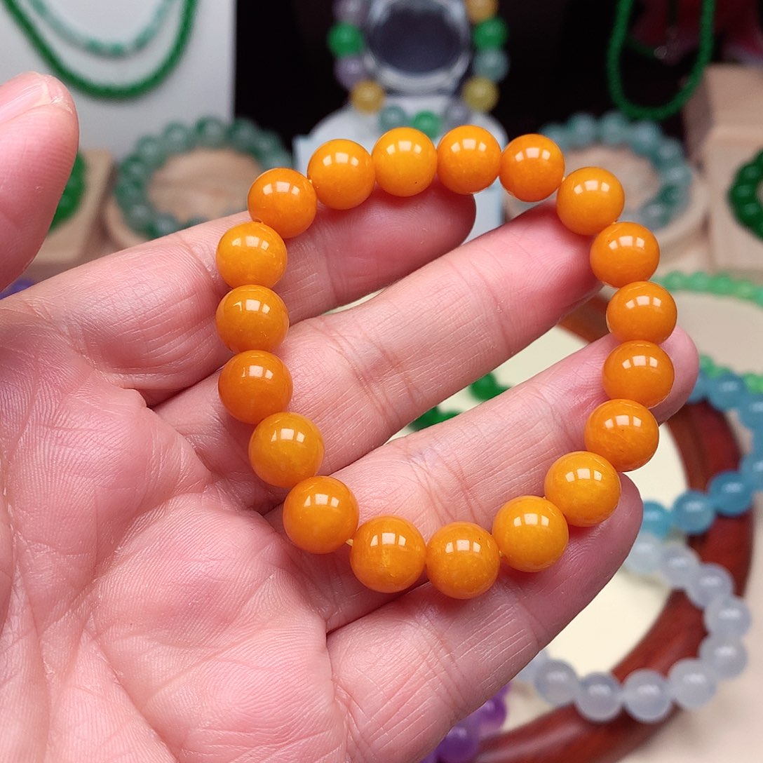 翡翠未镶嵌颈饰卡10翡翠珠链男女款11