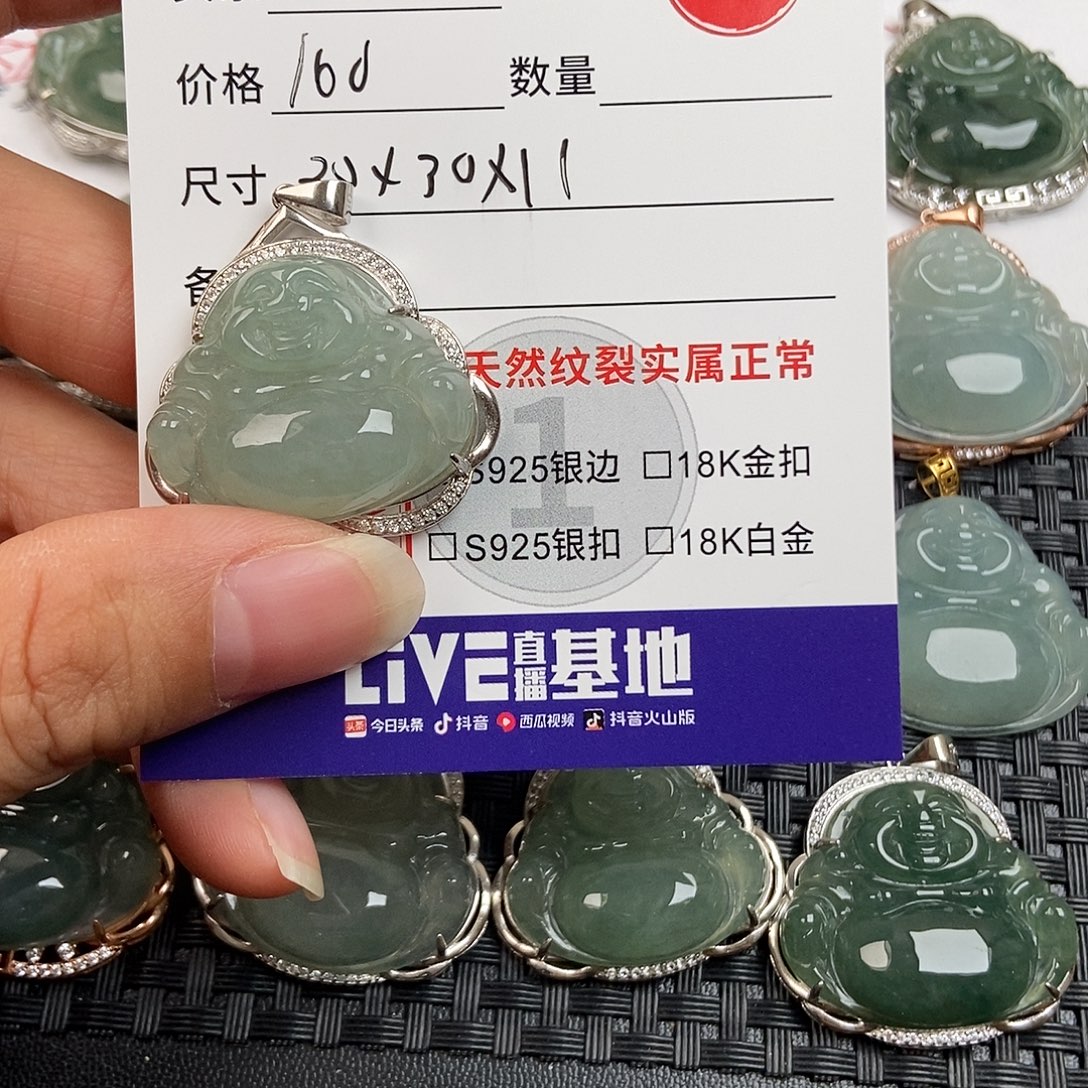 翡翠银S925镶嵌颈饰