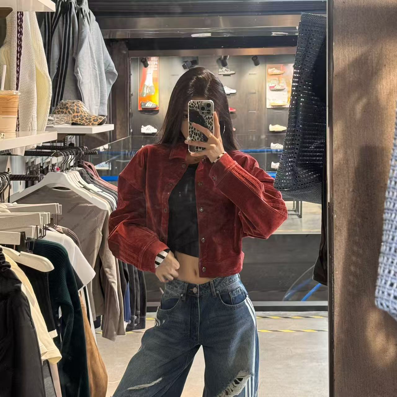 adida三叶草美拉德时尚复古休闲夹克外套JY2394 JY2393