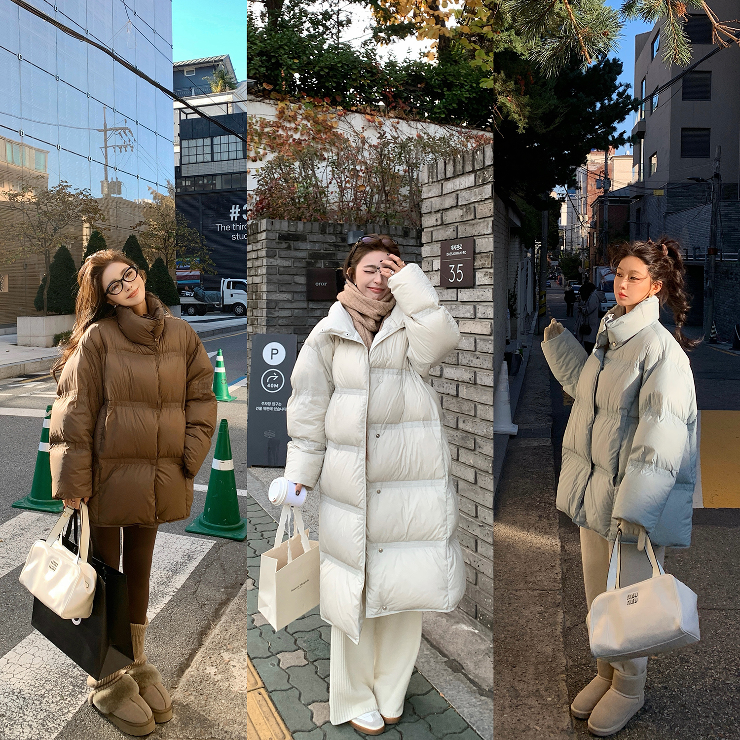 “0压感羽绒系列”轻量90白鸭绒轻盈暖立领中/长款羽绒服！