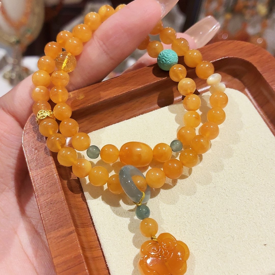 蜜蜡未镶嵌手链手串